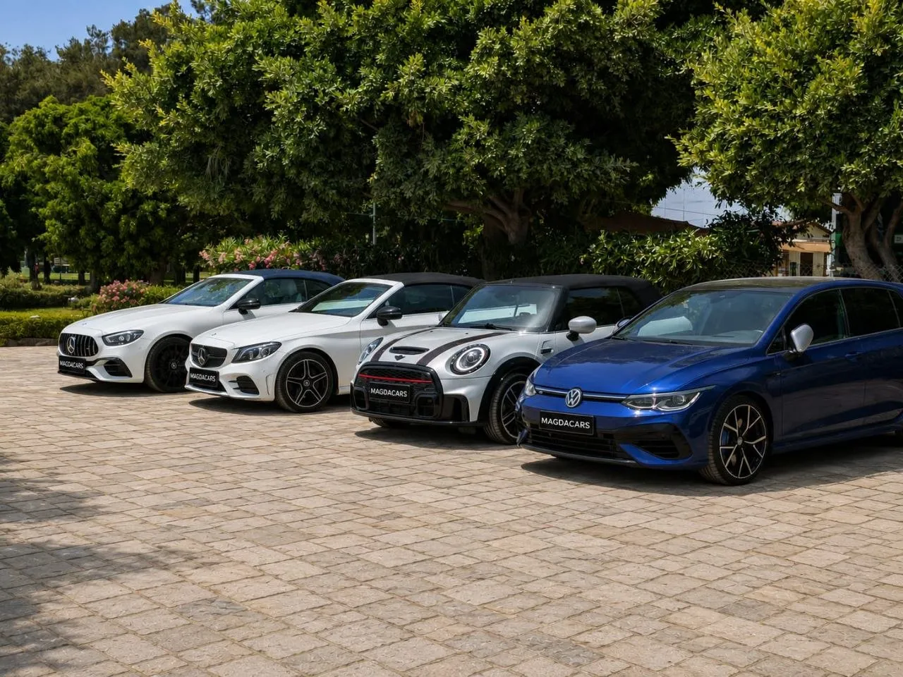 The MagdaCars fleet, ready in Marbella